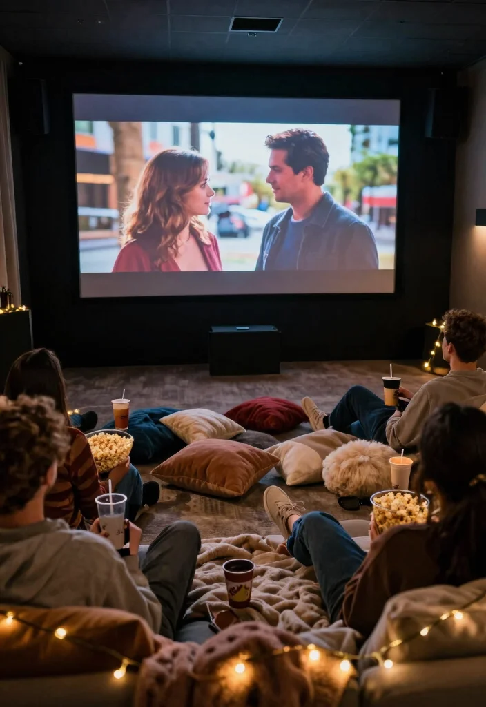 12 At Home Bridal Shower Ideas for a Cozy Stress-Free Celebration - 5. Cozy Movie Night 1
