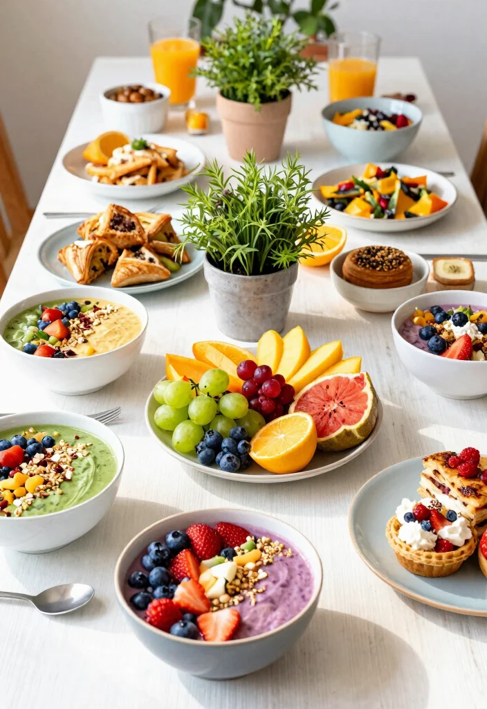 12 At Home Bridal Shower Ideas for a Cozy Stress-Free Celebration - 6. Plant-Based Brunch 1