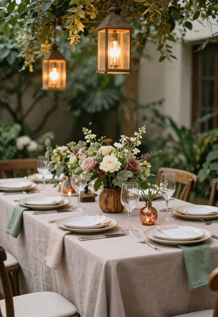 12 Boho Bridal Shower Ideas with Soft Colors and Natural Touches - 1. Earthy Color Schemes 1