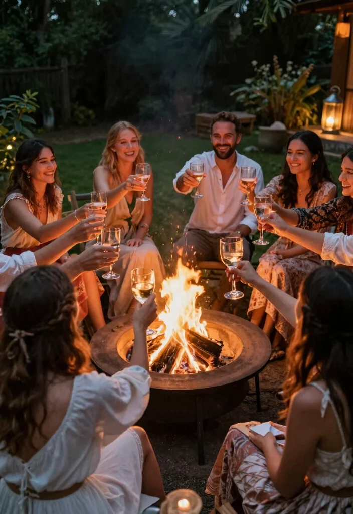 12 Boho Bridal Shower Ideas with Soft Colors and Natural Touches - 12. A Heartfelt Toast 1