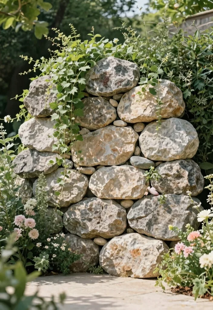 12 Bridal Shower Backdrop Ideas That Look Beautiful in Photos - 6. Natural Stone Backdrop 1