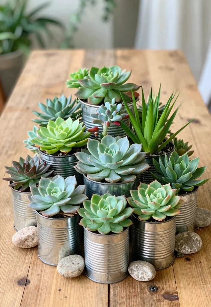 12 Bridal Shower Centerpiece Ideas That Are Easy and Elegant - 5. Succulent Gardens 1