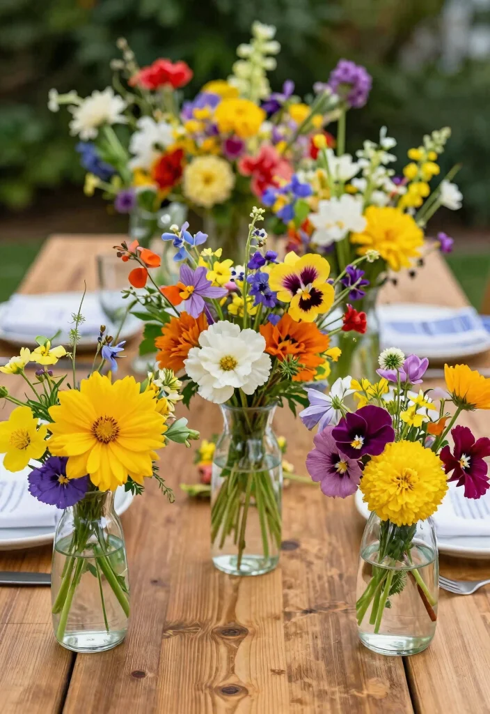 12 Bridal Shower Centerpiece Ideas That Are Easy and Elegant - 6. Edible Flower Arrangements 1