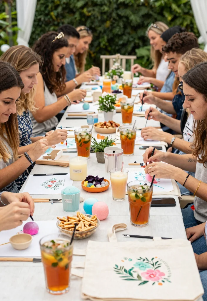 12 Bridal Shower Outdoor Ideas for a Fresh Open Air Celebration - 10. Creative DIY Stations 1
