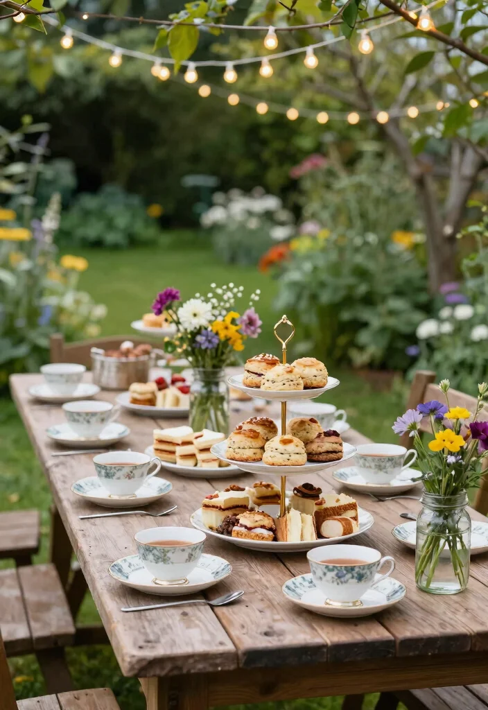 12 Bridal Shower Outdoor Ideas for a Fresh Open Air Celebration - 2. Rustic Garden Tea Party 1