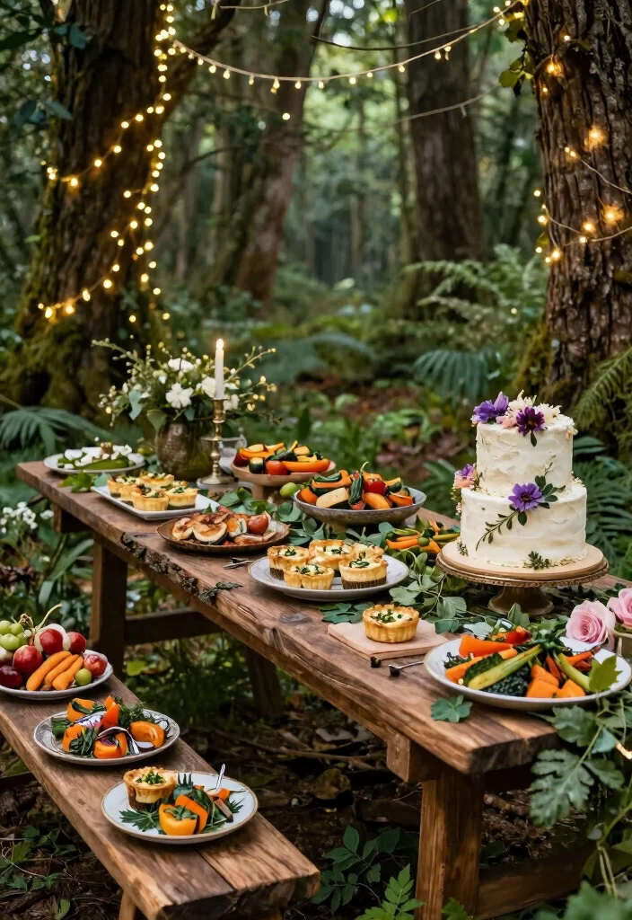 12 Bridal Shower Outdoor Ideas for a Fresh Open Air Celebration - 4. Enchanted Forest Celebration 1