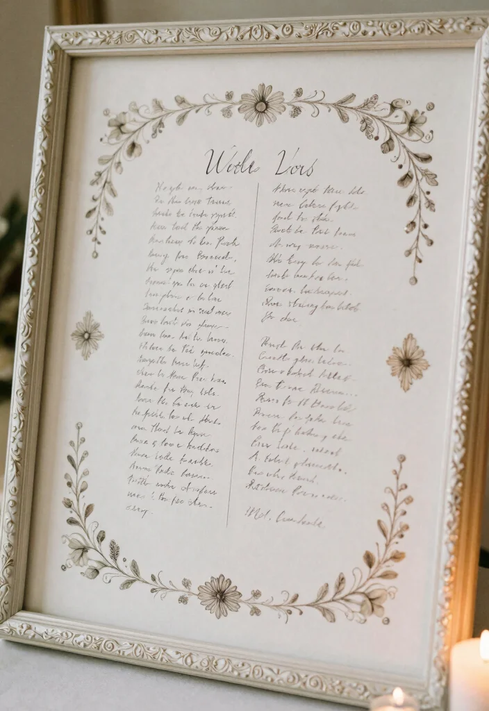 12 DIY Wedding Gift Ideas That Feel Personal and Heartfelt - 5. DIY Wedding Vow Art 1