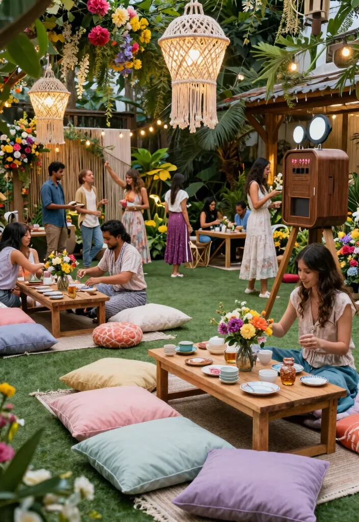 12 Engagement Party Theme Ideas That Feel Modern and Fun - 1. Boho-Chic Garden Party 1