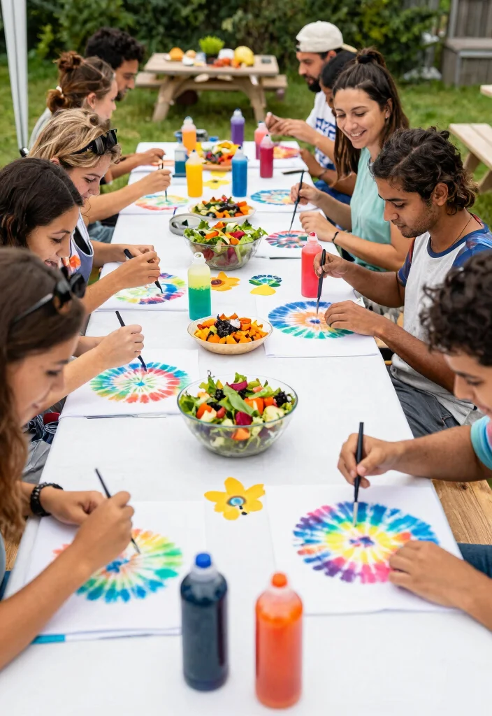 12 Engagement Party Theme Ideas That Feel Modern and Fun - 5. Colorful Tie-Dye Party 1