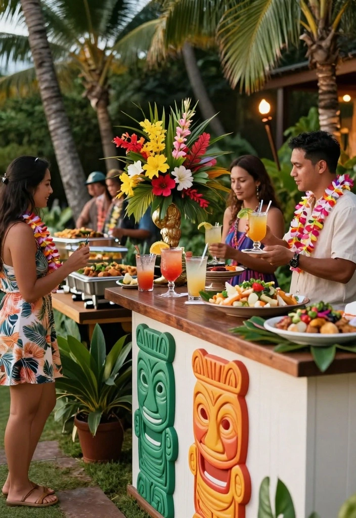 12 Engagement Party Theme Ideas That Feel Modern and Fun - 7. Tropical Luau 1