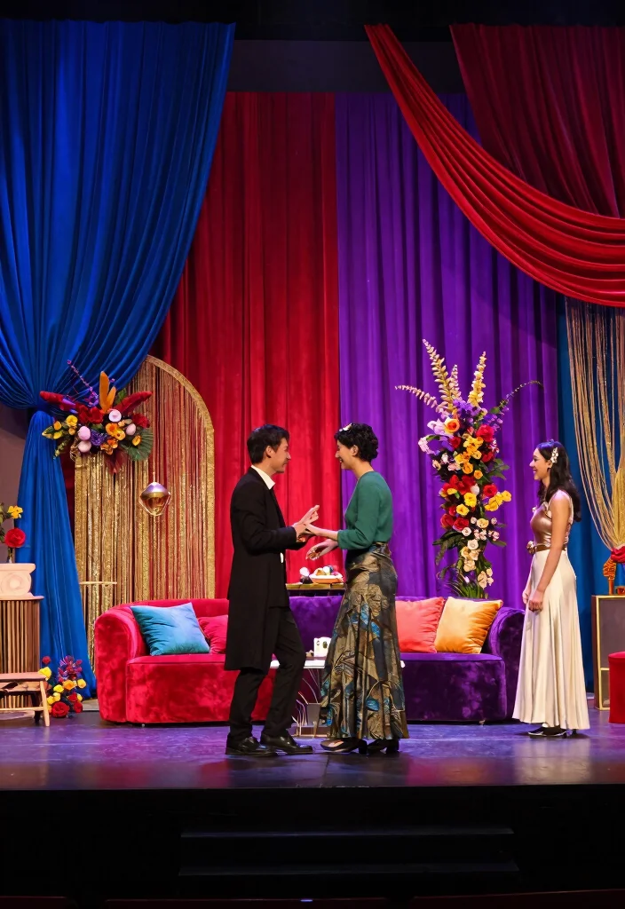 12 Engagement Stage Decoration Ideas with Elegant Indian Style - 5. Color Splash 1