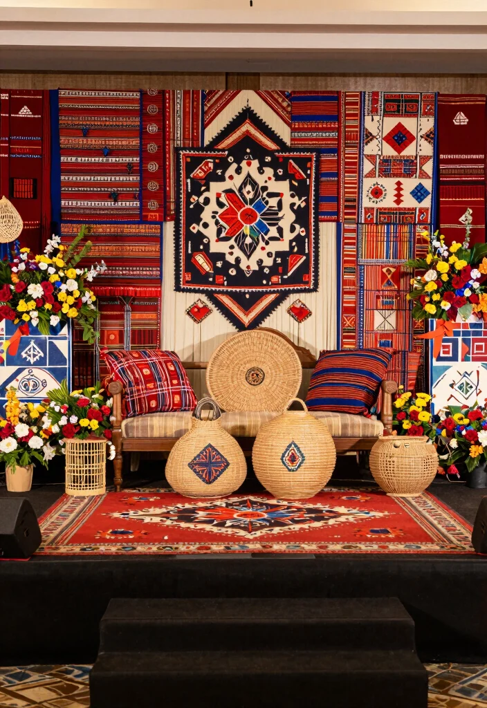12 Engagement Stage Decoration Ideas with Elegant Indian Style - 6. Cultural Inspirations 1
