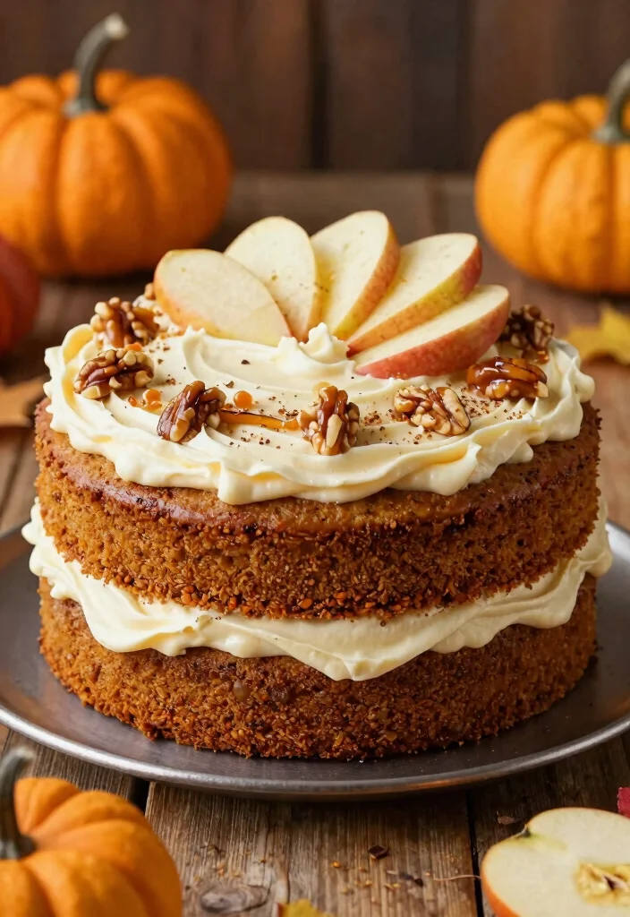 12 Fall Wedding Cake Ideas with Warm Colors and Seasonal Style - 1. Spice & Everything Nice 1