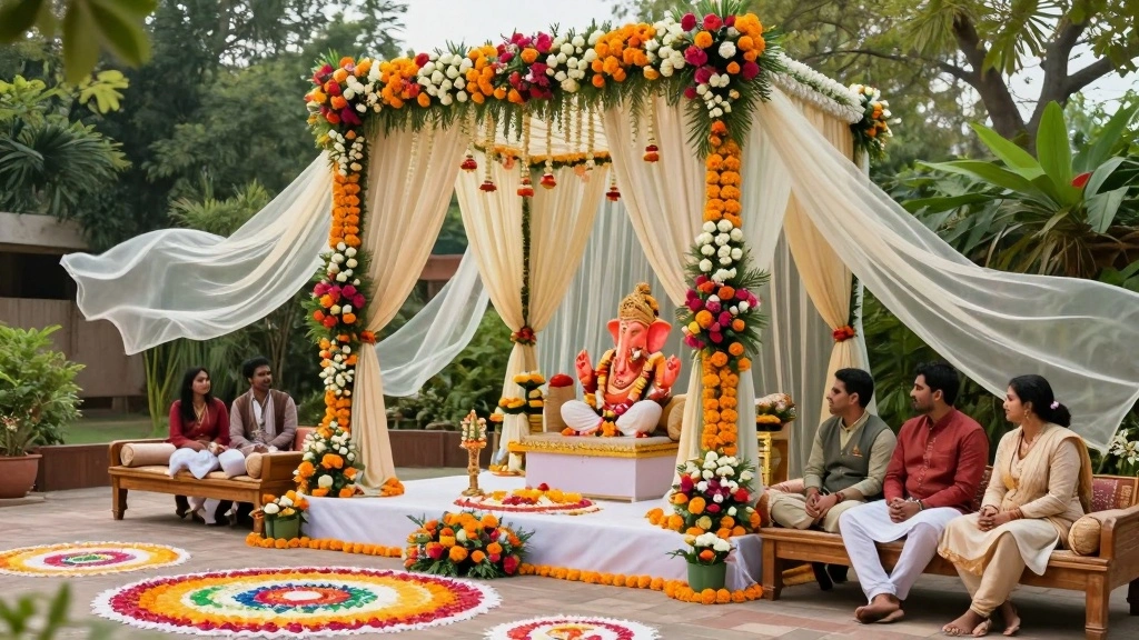 12 Ganpati Flower Decoration Ideas for a Sacred Festive Setup