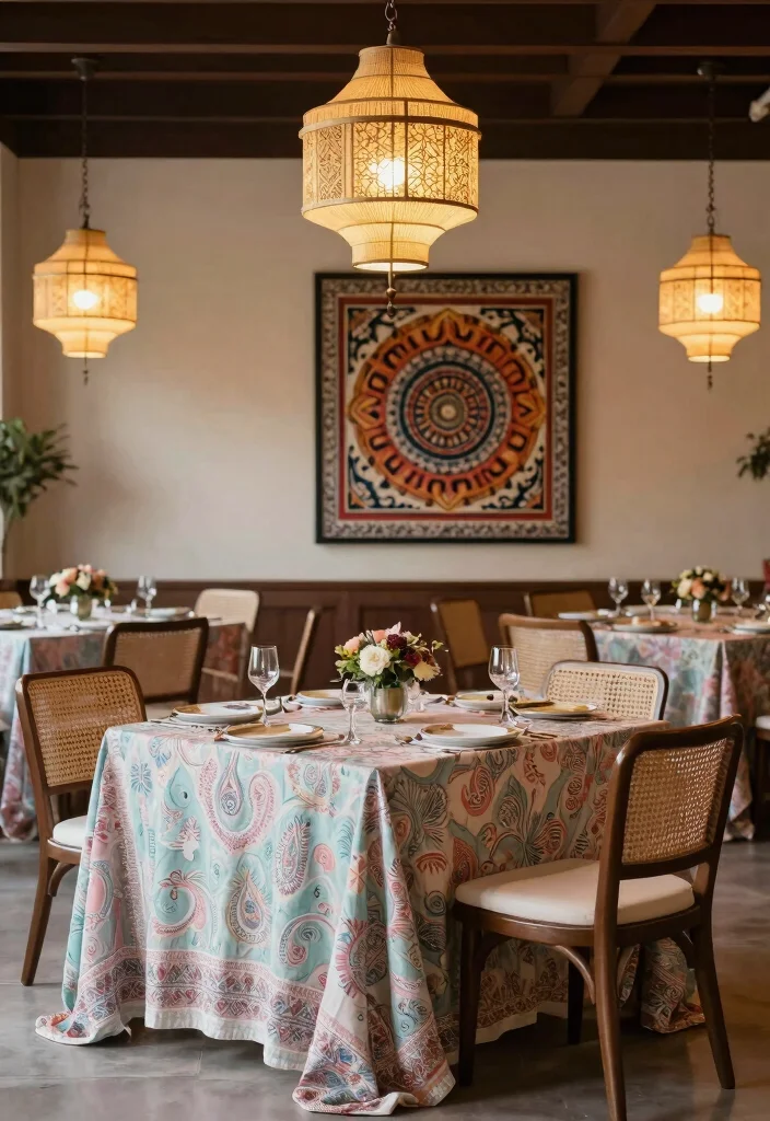 12 Indian Engagement Decoration Ideas with Modern Cultural Style - 3. Traditional Motifs in Modern Designs 1