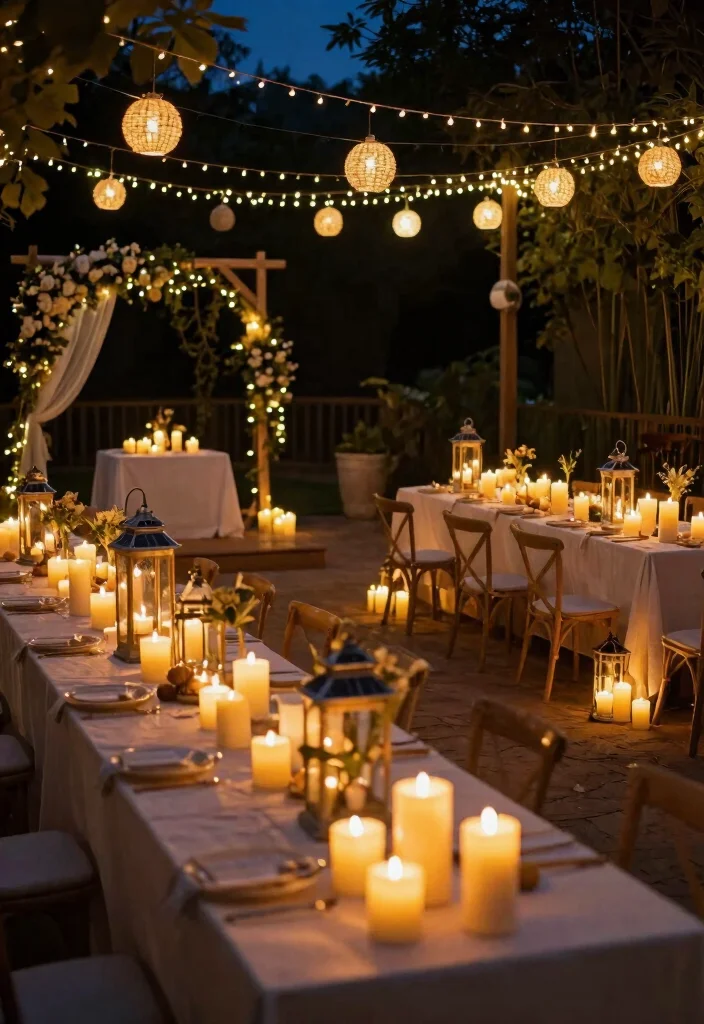 12 Indian Engagement Decoration Ideas with Modern Cultural Style - 6. Eco-Friendly Candles and Lighting 1