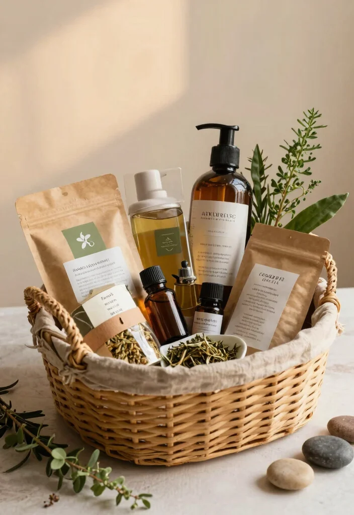 12 Indian Wedding Gift Ideas That Feel Traditional and Meaningful - 6. Ayurvedic Wellness Gift Basket 1