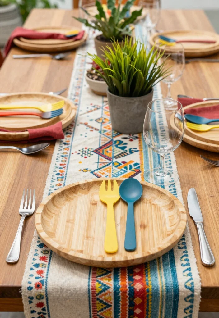 12 Mehendi Party Ideas with Colorful Decor and Fun Details - 3. Eco-Friendly Table Decor 1