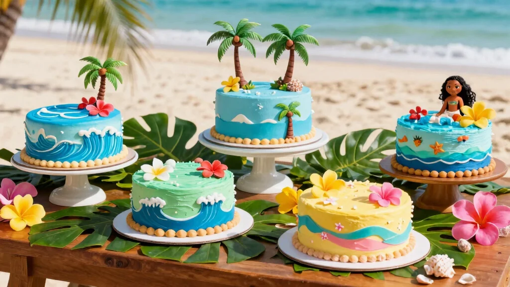 12 Moana Cake Ideas That Are Colorful Fun and Party Ready