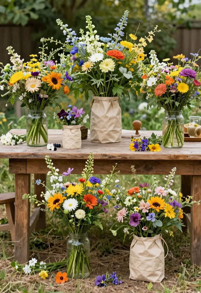 12 Outdoor Bridal Shower Ideas Perfect for Garden or Backyard Parties - 5. Sustainable Floral Arrangements 1