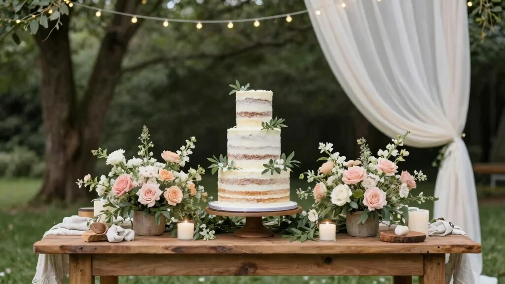 12 Rustic Wedding Cake Ideas with Natural Textures and Soft Colors