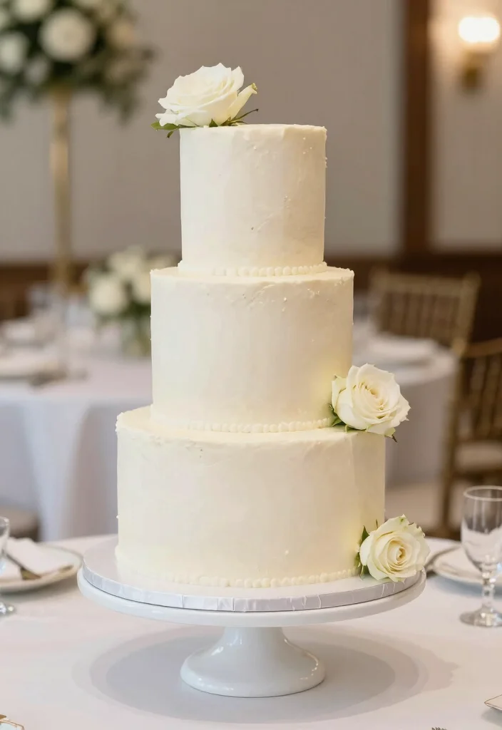 12 Simple Wedding Cake Ideas That Look Elegant Without Extra Fuss - 4. Simple Tiered Cake 1