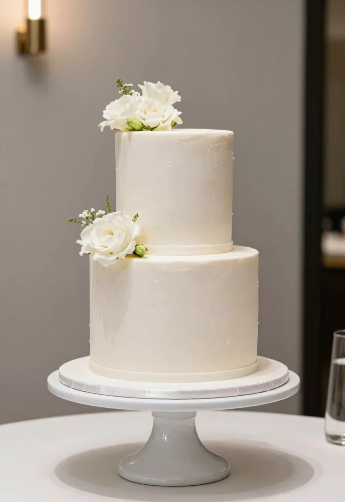 12 Simple Wedding Cake Ideas That Look Elegant Without Extra Fuss - 8. Fondant Simple Cake 1