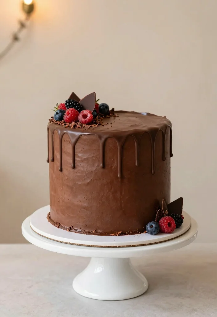 12 Simple Wedding Cake Ideas That Look Elegant Without Extra Fuss - 9. Chocolate Drip Cake 1