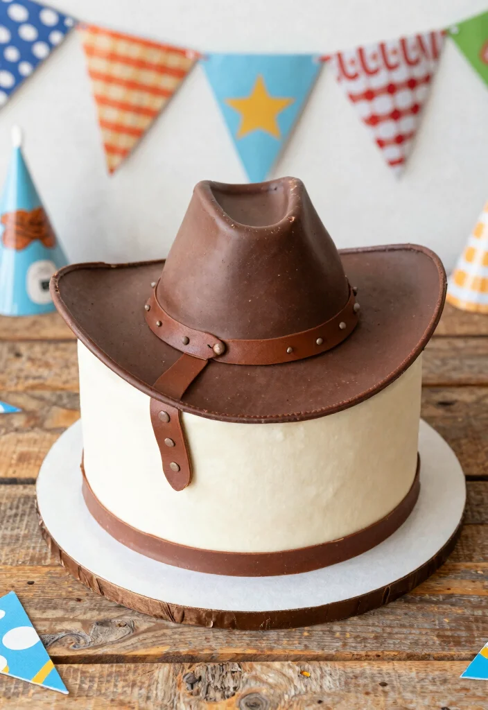 12 Toy Story Cake Ideas Kids Will Love for a Fun Birthday Party - 1. Woody's Cowboy Hat Cake 1