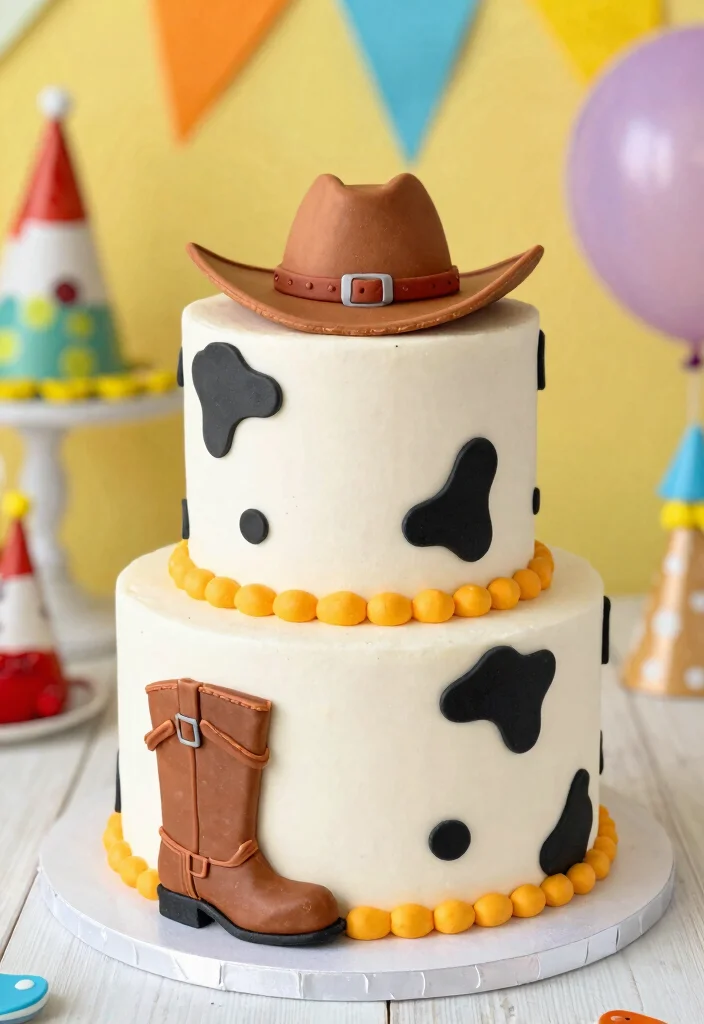 12 Toy Story Cake Ideas Kids Will Love for a Fun Birthday Party - 6. Jessie’s Cowgirl Cake 1