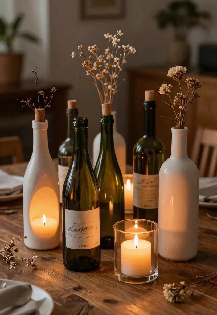 12 Wedding Gift Ideas That Are Practical, Elegant, and Memorable - 7. Upcycled Wine Bottles 1