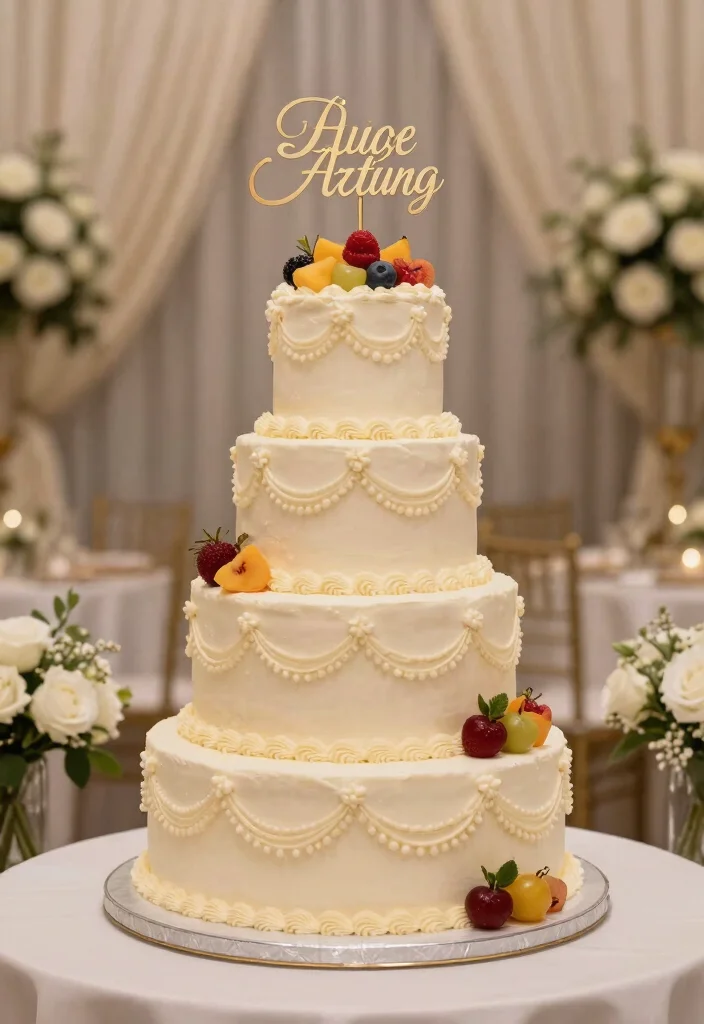 12 Quince Cake Ideas That Feel Elegant Traditional and Celebration Ready - 2. Classic Tiered Delight