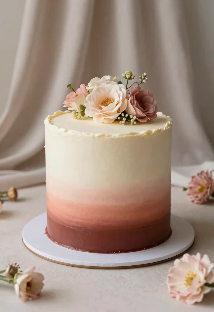 12 Quince Cake Ideas That Feel Elegant Traditional and Celebration Ready - 4. Elegant Ombre Effect