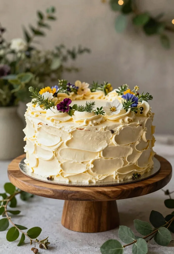 12 Quince Cake Ideas That Feel Elegant Traditional and Celebration Ready - 5. Rustic Buttercream Finish