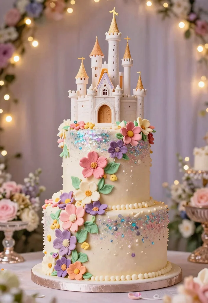 12 Quince Cake Ideas That Feel Elegant Traditional and Celebration Ready - 7. Whimsical Fairy Tale Theme