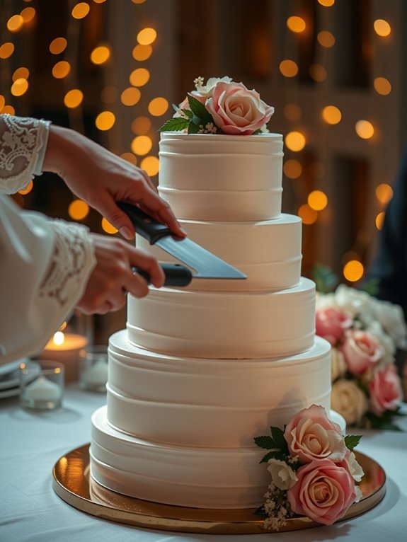 cake cutting fees and dessert options
