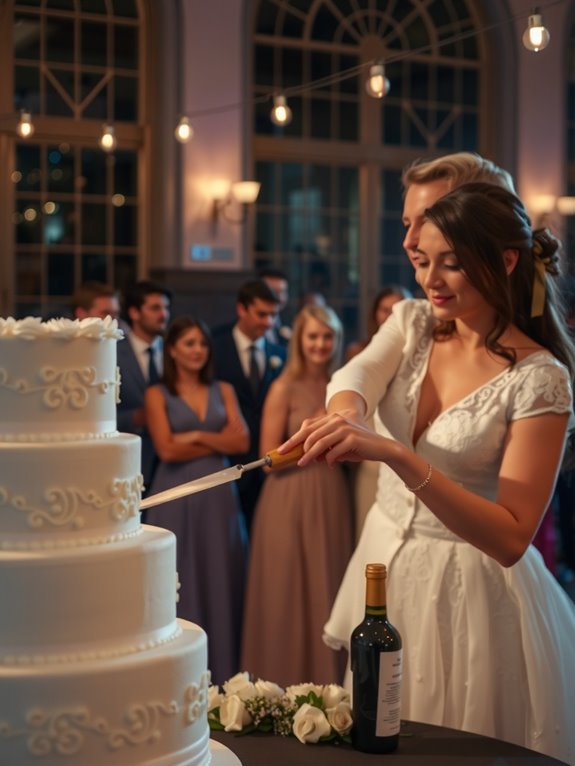 cake cutting timing and countdown coordination