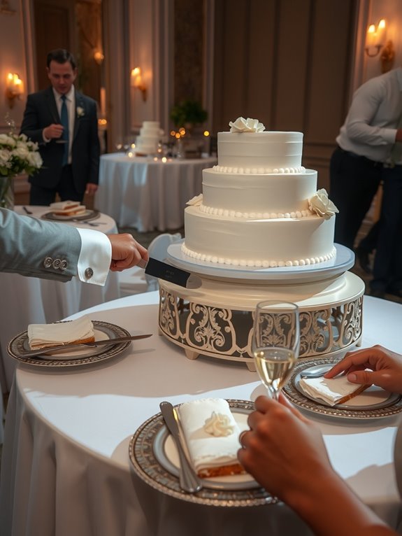 cake serving top tier preserved