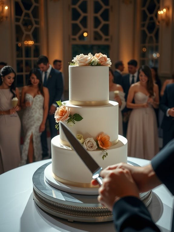 choose cake cutting timing options