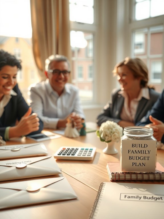 clear wedding budget contributions plan