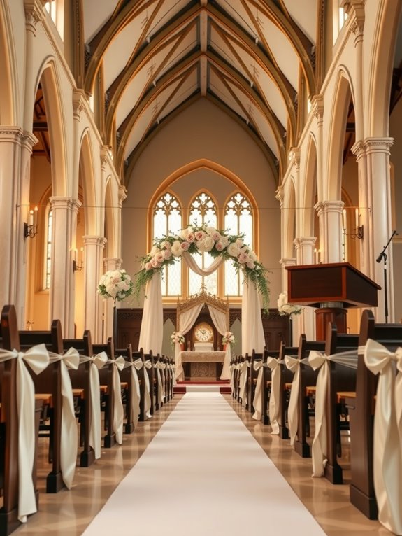 coordinate church decoration timeline and access