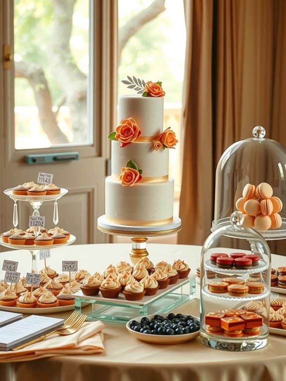 dessert variety enhances wedding options