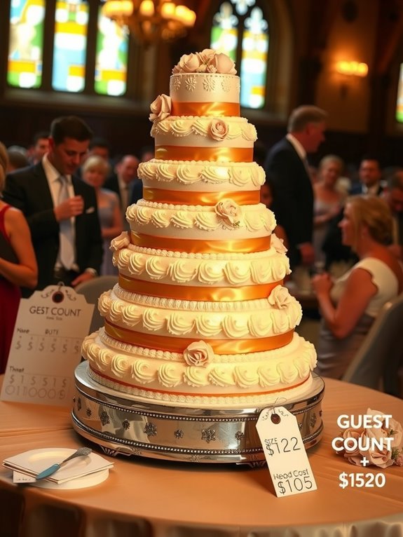 guest count drives cake pricing tiers