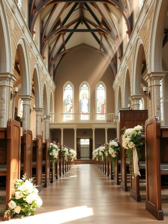 highlight sacred architecture with restraint