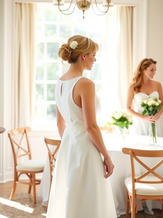 Can You Wear White to a Bridal Shower? 3 layered white with colorful accents