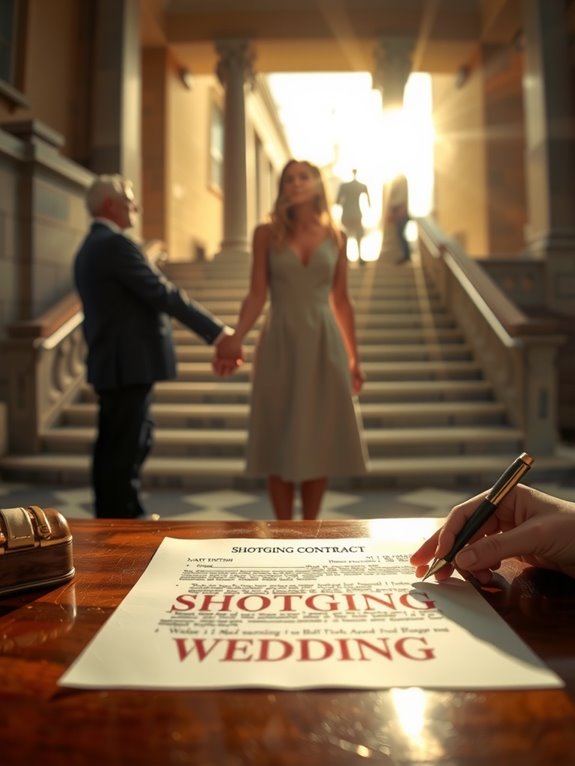 legal steps before shotgun wedding