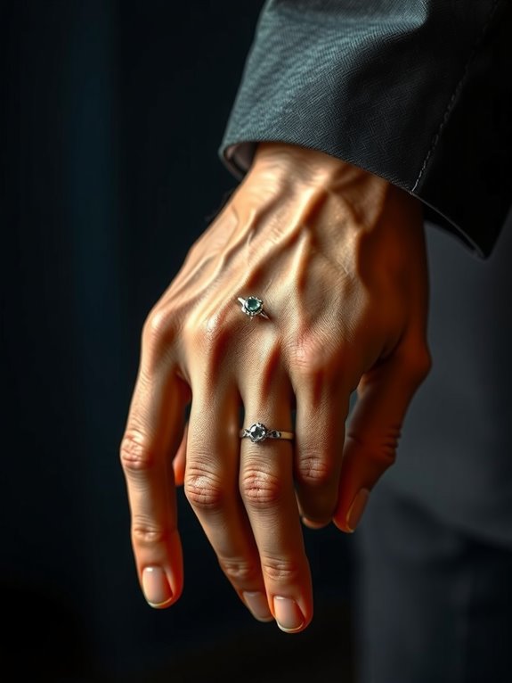 men s engagement rings rising matching sets