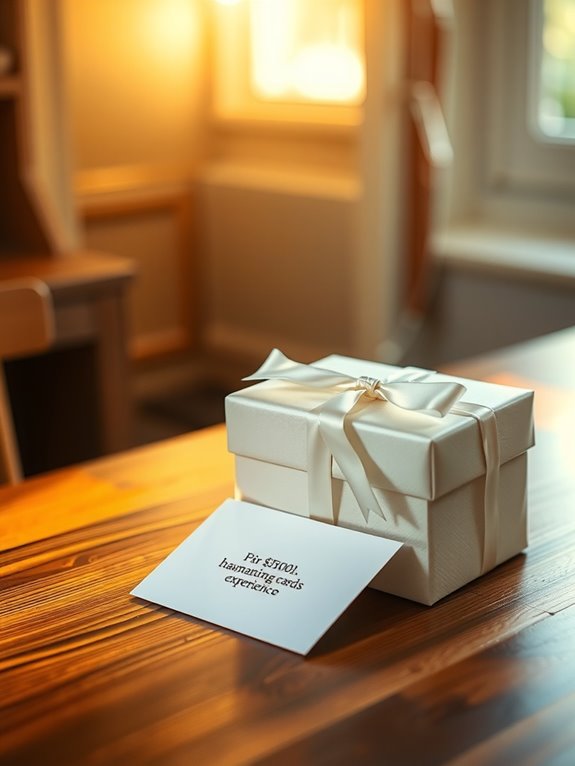 monetary gift with meaningful add ons