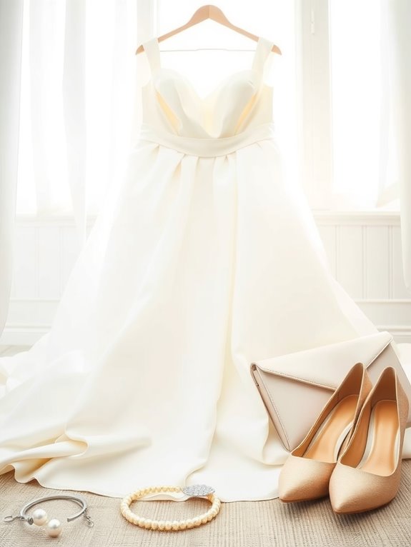 Can You Wear White to a Bridal Shower? 8 neutral footwear delicate jewelry layered harmony