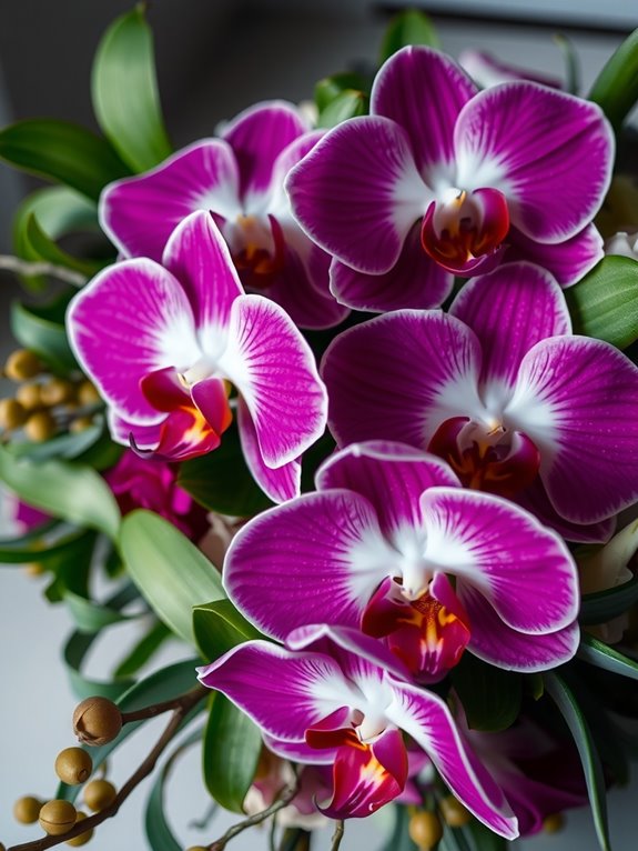 orchids exotic drama greenery